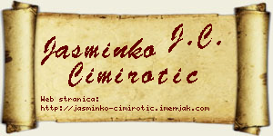 Jasminko Cimirotić vizit kartica